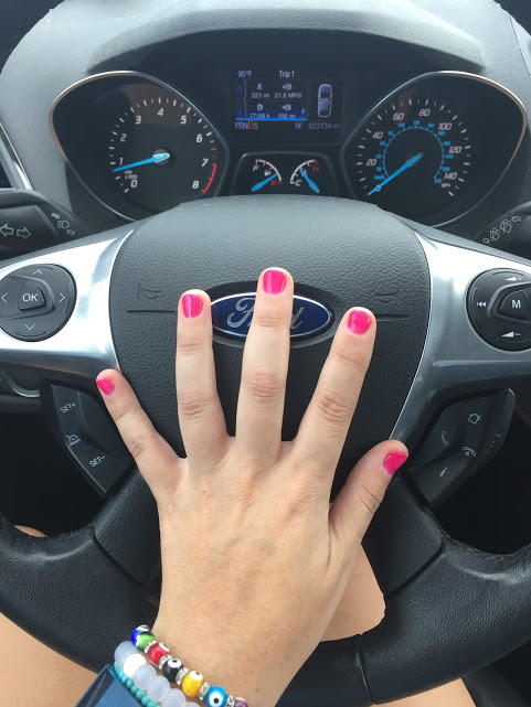 New manicure and my automatic car